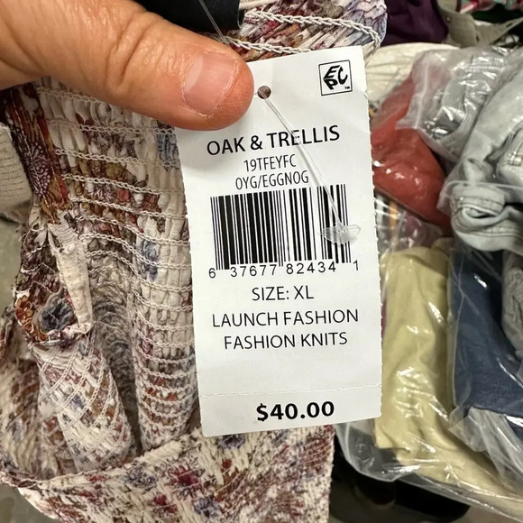 NWT Oak & Trellis Floral Fall Top - Picture 4 of 8